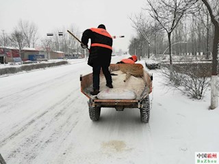 霸州市交通運(yùn)輸局及時清雪，確保轄區(qū)道路安全暢通