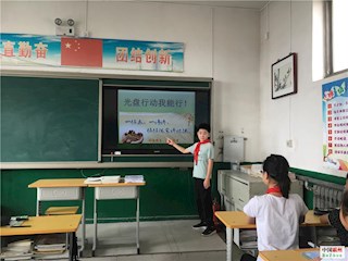 勝芳鎮(zhèn)巨華小學(xué)開展“珍惜糧食，光盤行動”主題教育活動