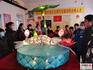 花燈進校園，傳承非遺文化