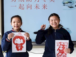 河北霸州：特教學(xué)校學(xué)生喜迎北京冬殘奧會