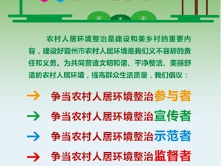 海報(bào) | 全面打響農(nóng)村人居環(huán)境整治攻堅(jiān)戰(zhàn)
