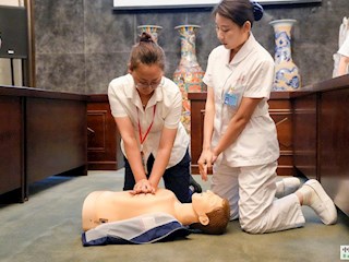 廊坊四院到霸州海悅廣場(chǎng)開展急救知識(shí)培訓(xùn)