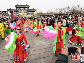 霸州市勝芳鎮(zhèn)：傳統(tǒng)花會(huì)鬧元宵 千年古鎮(zhèn)尋年味